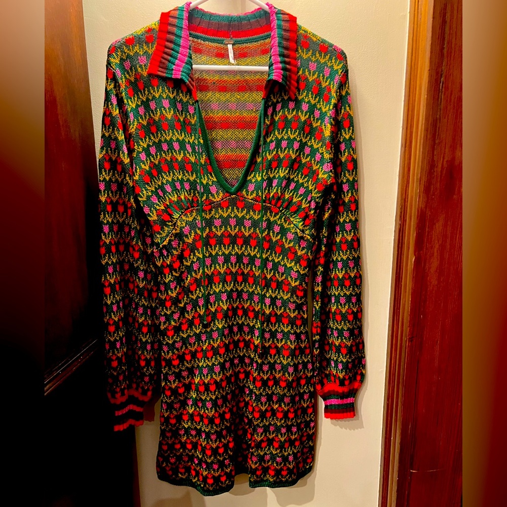 Free People tulip sweater dress
